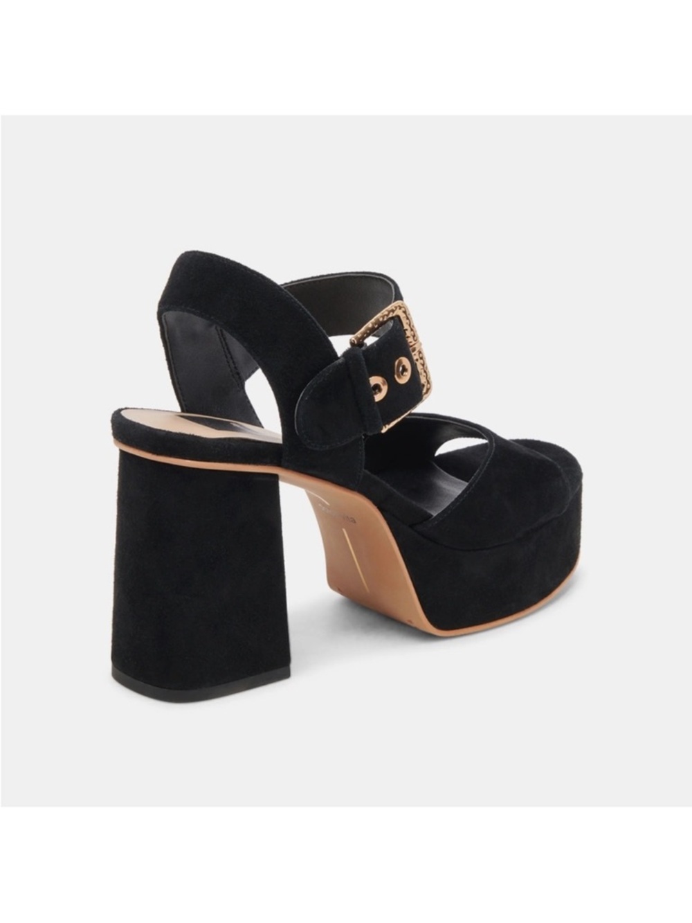 Dolce Vita Bobby Leather suede Sandal black onyx - Picture 3 of 8